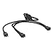 Produktbild KabelDirekt  4-Pin Molex Lüfter Verteilerkabel ((5,25 Zoll) 5V auf 3X 3-Pin Stecker 2-polig, 20-20-20 cm)