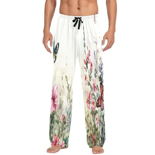 Pantalon de pyjama pour homme avec cordon ajustable pour éviter de serrer la taille