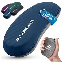 NORDMUT – NORDMUT® Campingkissen aufblasbar [SoftSleep+] Komfortables 