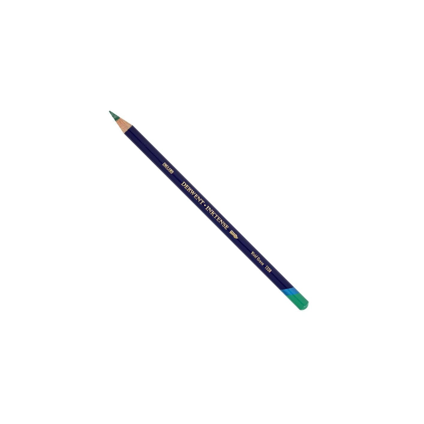Derwent Inktense Permanent Watercolour Single Pencil, Vivid Green (1330), 4mm Premium Core Strength, Water-Soluble, Ideal for Drawing, Colouring & Painting on Paper & Fabric, Professional Quality (2301881) — image 1