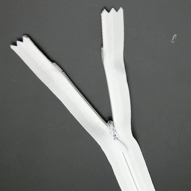12 Inch Invisible Zipper, Close End Nylon Hidden Zipper for Handmade Garment Bags, Home Textile, Tailor (30PCS, White) YIGUANXIN - Image 4