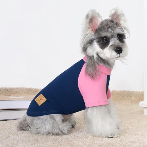 Image of 4 Pack Dog Sweaters Comfy Dog Clothes with Sleeves Puppy Shirts Pullover Pet Sweatshirt for Small Medium Large Dogs Boy Girl Doggy Outfits Cat Apparel, Purple, M