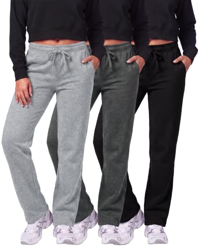 3 Pack Women's Fleece Sweatpants
