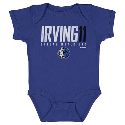 Kyrie Irving Dallas Mavericks One-Piece Infant Bodysuit - Kyrie Irving Dallas Mavericks Elite WHT (Royal Blue, 6M)