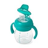 OXO Tot Transitions Soft Spout Sippy Cup with Removable Handles, Teal, 6 Ounce