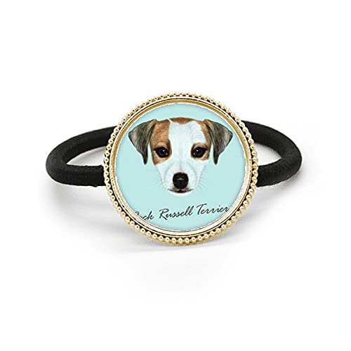 Élastique à cheveux Jack Russell argenté, cadeau pour fan de chien