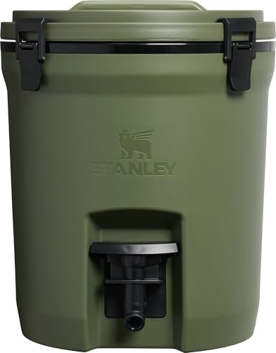Stanley Adventure Fast Flow Water Jug 2 Gallon | Leakproof Ice Water Dispenser | Insulated Beverage Cooler | Easy Pour Spigot and Latched Foam Lid | BPA-Free | Dried Pine