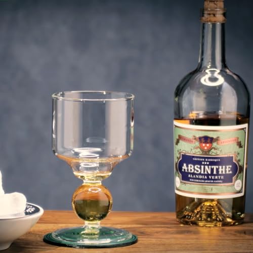 Absinth ALANDIA Verte Édition Barrique | 15 Monate fassgelagert im frz. Eichenfass | Komplex im Geschmack | 65% Vol. | (1x 0,5 l)