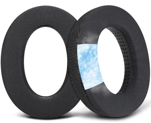 SOULWIT Ear Pads for Sennheiser HD599/HD598/SE/CS/SR/HD595/HD569/HD560S/Game Zero/G4ME Zero, Earpads Cushions for PC37X/PC38X/PC350/PXC350/PXE350/PC360/HD380/HD380 Pro- Black