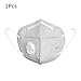 Produktbild Jodimitty Atemschutzmaske Mundschutz Atemschutz Maske Gesichtsmaske Respirator Mask Mundmaske mit Ausatemventil PM2.5 Staubmaske