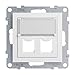 Produktbild LEGRAND, SEANO 2-fach Systimax-Adapter zum Einschnappen von 2 Modulen der Datendosen von Systimax, Farbe: Ultraweiß, 765164