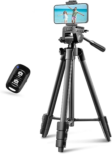 Image of UBeesize 64'' iPad Tripod for iPhone and Camera with Remote & Carry Bag