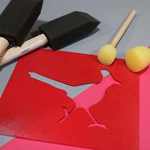 Pochoir oiseau Roadrunner Stencil Stop pour customiser vos carnets - 4