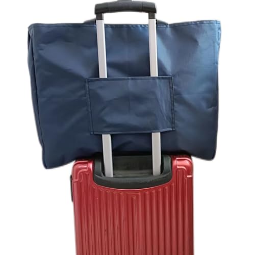 FLEXMAN Hand Luggage Bag, Waterproof Personal Item Bag, 19.7X5.5X15.7in Large Capacity Foldable Neoprene Overnight Bag for Traveling Business Awaiting Childbirth (Navy Blue)4
