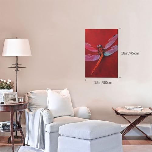 Impression sur toile de libellule de qualité supérieure - 4