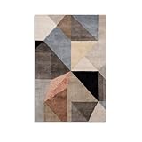 Abstrakte geometrische Wandkunst, bunte Dreiecke für 