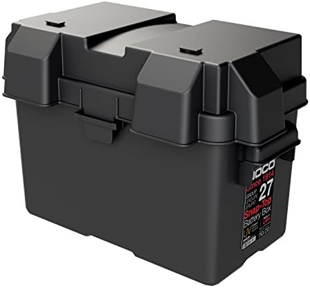 NOCO Snap-Top HM327BKS Battery Box, Group 27 12V Outdoor Waterproof Battery Box for Marine, Automotive, RV, Boat, Camper and Travel Trailer Batteries