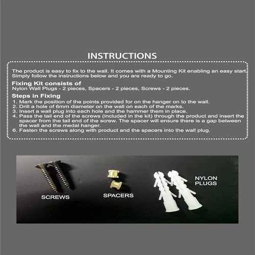 Image of All in One Bib Display & Medal Hanger Unit (35 cm x 28 cm)
