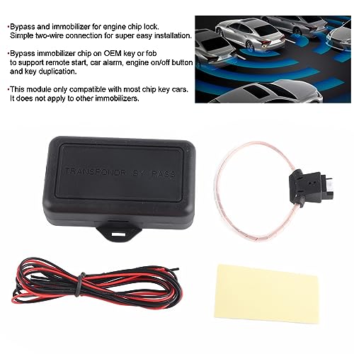 MUNEFE Vehicle Immobilizer System Transceiver, iversal Immobilizer Bypass Module, Car Alarm Chip Key Key Release Parts for Remote Start