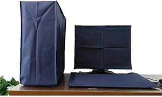Computer Monitor Cover 17 Inch-34 Inch, Computer Dust Cover,Monitor + Keyboard + Cpu Tower Desktop 3 Pieces Set Pc Dust Proof Computer Covers Case,Monitor Cover Dust Pc Screen Protector (17 inch)