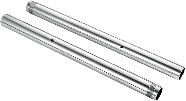 Front Fork Pipes Inner Tubes Silver Pair Compatible For Suzuki GSXR1000 2003-2004 43x518mm 51110-40F30-000 51120-40F30-000 GSX R1000 Legs
