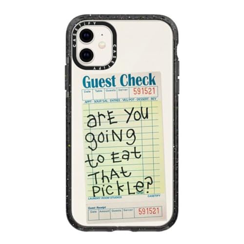 Coque iPhone 11 CASETiFY Laundry Room Studios Noir transparent pour smartphone