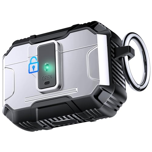 AirPods Pro3����p�P�[�X ���b�N&�L�[�z���_�[�t�� 360°���ϋv �����ی� �����N���b�N�I�[�v��&�}�O�l�b�g�W AirPods Pro 3rd �n�[�h�J�o�[�P�[�X �A�E�g�h�A&���s�p �V���o�[