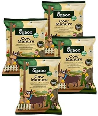 Ugaoo Cow Dung Manure Fertilizers for Plants & Home Gardening - 20 kg