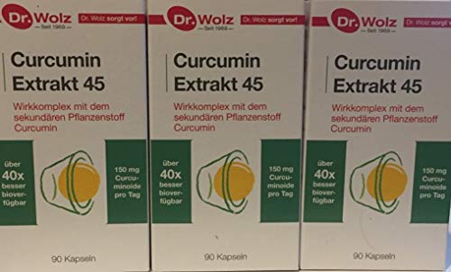 Dr. Wolz Curcumin extrakt 45, 3 x 90 kapslí