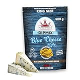 Poppamies Dipmix Blue Cheese Style – Polvo para dip vegano con sabor a queso azul, ideal para alitas, verduras y snacks – Sin gluten, sin lactosa – 500g