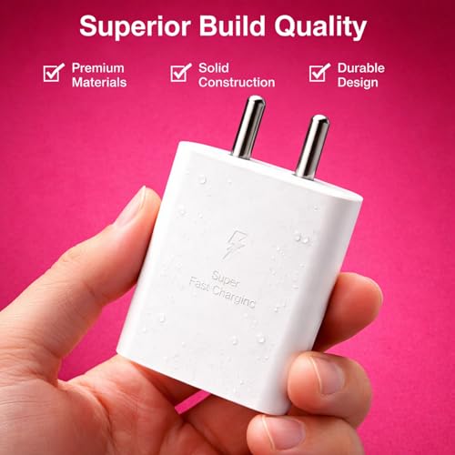 Image of Umake 85W GaN Fast Charger Adapter with 2 USB-C & 1 USB-A Ports | PD 3.0 PPS QC Fast Charging | Compatible with MacBook, iPhone 16 /15 /14, Samsung Galaxy S25 /S24 /S23, iPad, OnePlus & Android