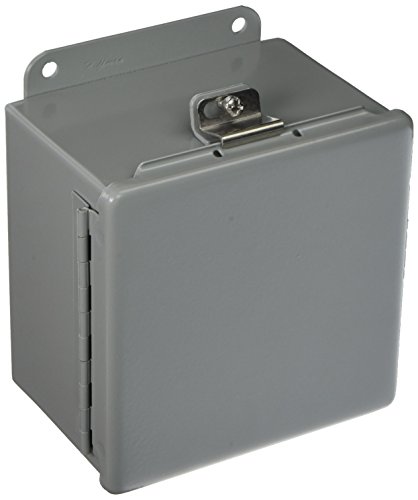 Hoffman A606CHNF J Box, NEMA 4, Hinged Cover, Steel, 6.00