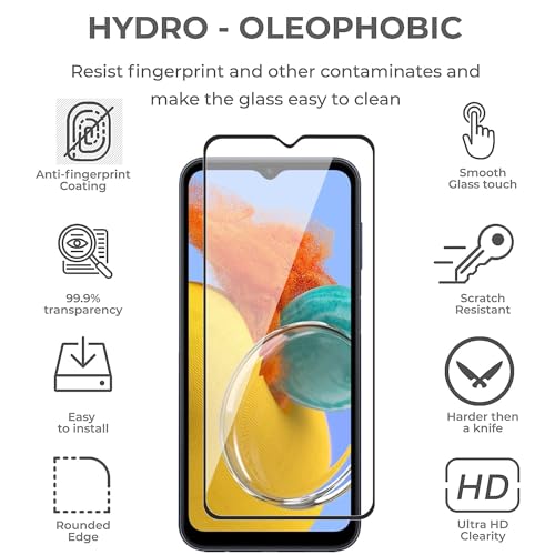 Image of Premium Tempered Glass for Samsung Galaxy A14 /M14 /F14 - HD Clarity, 9H Hardness, Easy Installation