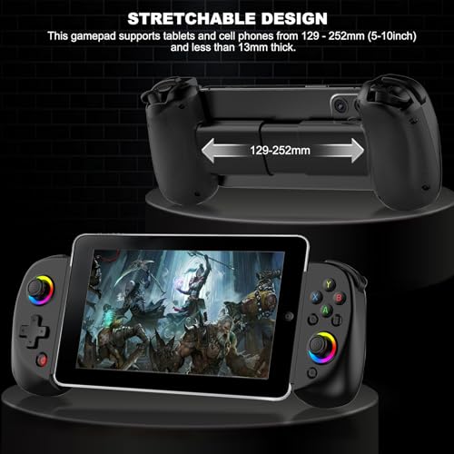 Controlador de juegos móvil arVin para tabletas de 5-10 pulgadas con joystick de efecto Hall 6