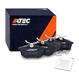 ATEC Germany Bremsbelagsatz Hinterachse, Bremsbeläge Bremsklötze hinten, 4 Stück, Kompatibel mit MITSUBISHI COLT VI (Z3_A, Z2_A), SMART FORFOUR (454)