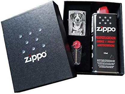 ZIPPO Chrom Gebürstet Mit Zigaretten Etui Als Geschenkset | Zigarren Kaufen