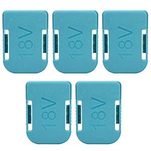 Lithiumbatterijhouder Batterijhoudersleuf, dubbel gebruik van batterijgesp, stofdicht 5PCS voor Makita