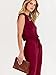 ANRABESS Womens Summer Sleeveless Jumpsuits Casual Dressy Stretchy Crewneck Rompers One Piece Outfits Fall Fashion 2025 Wine Red Small