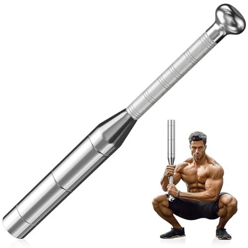 TOBWOLF Adjustable Macebell for Strength Training, 6 in 1 Indian Club Weighted Club Bell (6.5/9/11/13/15/17.5LBs), Steel Club for Muscle Building, Shoulder, Grips & Forearms Workouts to Stretching