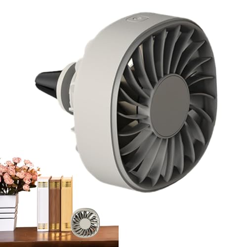 Ventilador De Clip De Coche - Circulador De Aire Automático, Soplador Automático Compacto | Ventilador De Vehículo Portátil Con Flujo De Aire Ajustable, Purificador Compatible De Salida Del Vehículo P