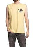 Calhoun Mens Busch Light Country Sleeveless T-Shirt – Country Graphic Muscle Tank Top (Yellow, Large)