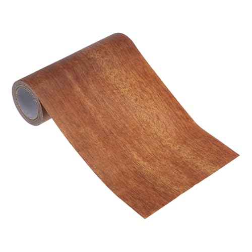 PATIKIL Wood Grain Repair Tape 6" x15ft, Self Adhesive Realistic Textured Repair Tape Patch for Floor Door Table Cabinets Desk,Mahogany