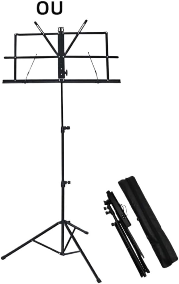 Stapler Guitar and Violin Universal Music Stand Guitar Small Music Stand Music Stand Guzheng Violin Erhu Music Stand Office Stapler (Black A)