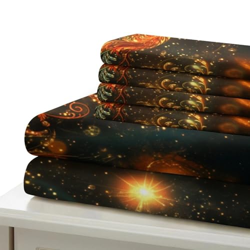 Parure de lit chat mystique housse de couette 200x200 microfibre - 7
