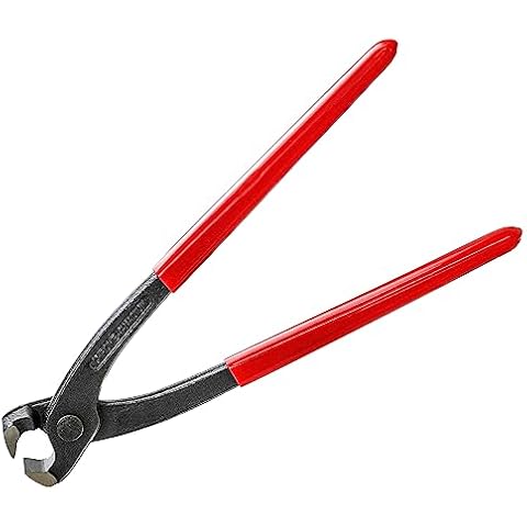 AKIHISA 9 inch Ear Clamp Pliers, Chrome Vanadium Steel Crimper Tool, Nail Remover, Pincer Crimper Tool for Pipe Hose Clamps Cover