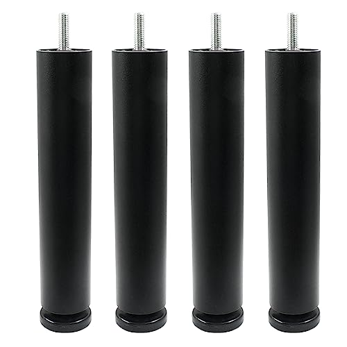 Review de Patas para box - los mas comprados. 25 Bonsicoky - Juego de 4 patas ajustables para muebles, de aleación de aluminio M8, patas de repuesto para clóset, cama, clóset, computadora