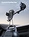 Lamicall Car Phone Holder - [Strongest Military-Grade Suction Cup] 360° Rotation Phone Holders for Your Car Quick Release Adjustable Car Phone Mount Dashboard for iPhone 17 16 Galaxy Smartphone Truck
