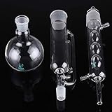 extraktion rapsöl soxhlet apparatur Material: Borosilikatglas 3.3 Terrarum 500 ml Borosilikatglas Soxhlet Extraktor Lab Glaswaren Flasche Liposauger Tube Kondensator