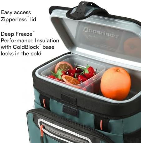 Titan by Arctic Zone 16 Can Zipperless Cooler with SmartShelf, Jungle Hunt - 1