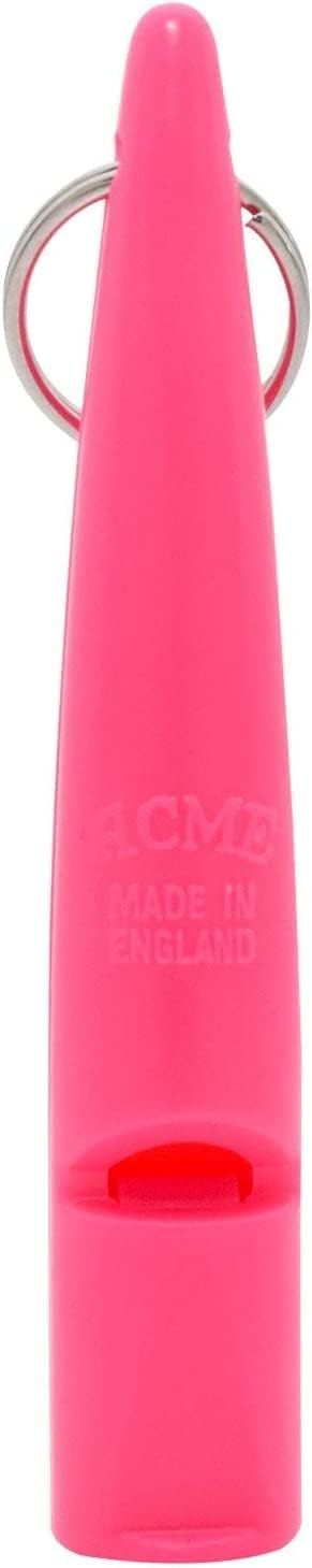 ACME Model 211.5 Plastic Dog Whistle Day Glow Pink for Dogs - 3 Pack